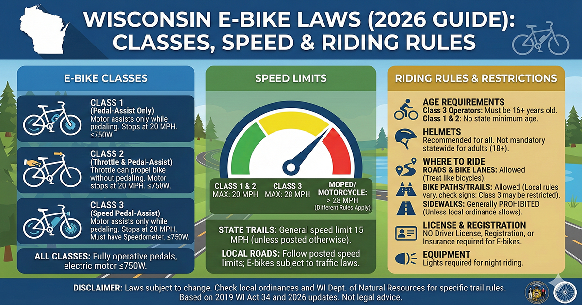 Wisconsin E-Bike Laws