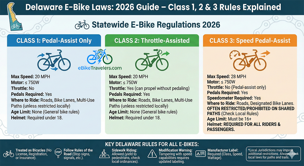 Delaware E-Bike Laws
