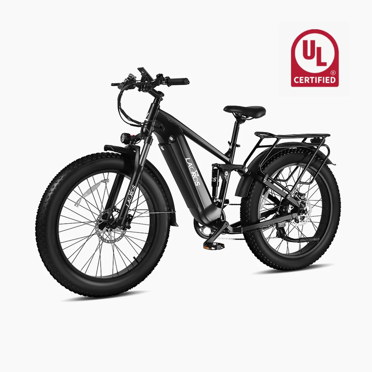 Lacros Thunder full-suspension fat-tire hunting e-bike